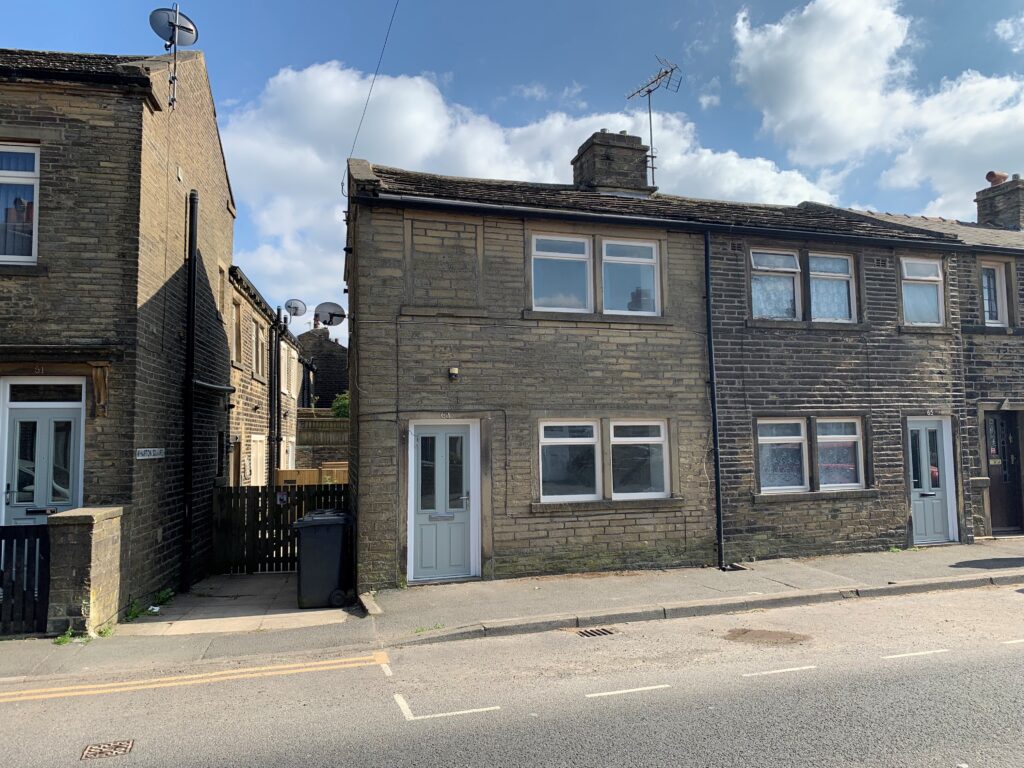 Patchett Homes end terrace property in Clayton Heights on a sunny day. 