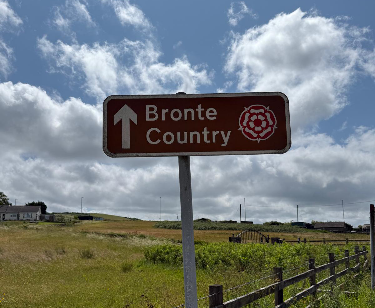 Bronte Country heritage road sign on a sunny day